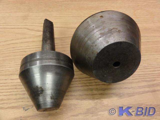 lot 123 image: (2) #4 Taper Bull Nose Live Centers...