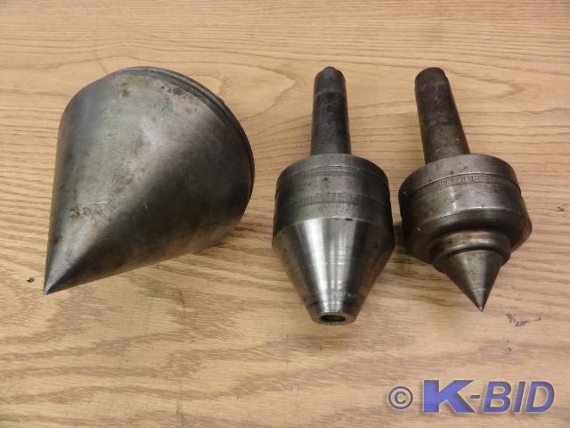 lot 125 image: (3) #4 Taper Live Centers Stratford...