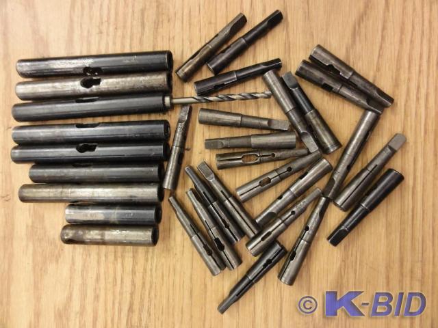 lot 143 image: (25) Assorted Morse Taper #1 Collet...