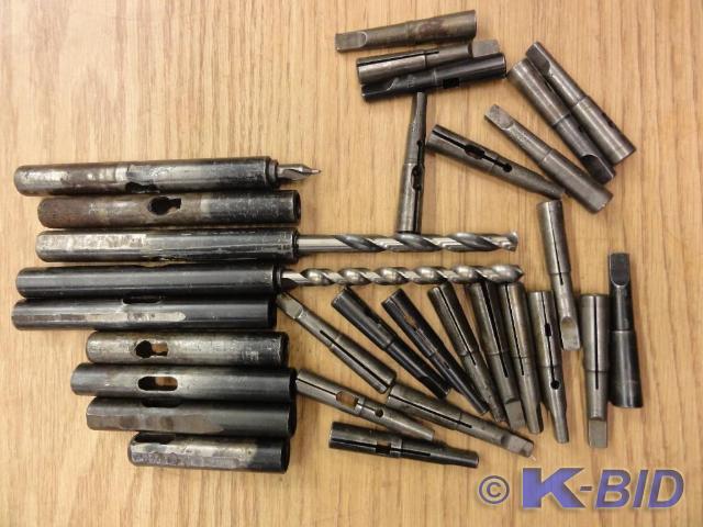 lot 144 image: (25) Assorted Morse Taper #1&nbspC...
