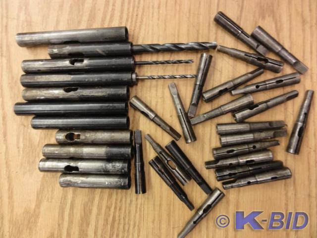lot 145 image: (24) Assorted Morse Taper #1&nbspC...