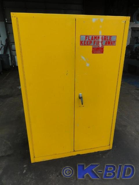 lot 18 image: Eagle Flammable Storage Cabinet Mod...