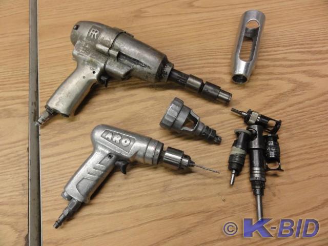 lot 190 image: Assorted Pneumatic Tools to Include...