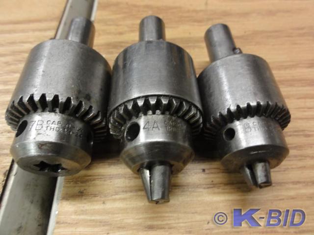 lot 204 image: (3) Jacobs Drill Chucks to Include...
