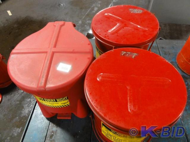 lot 21 image: (3) Hazardous Waste Containers, Sel...
