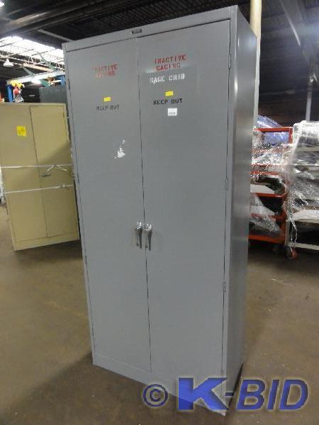 lot 211 image: Dayton 2-Door Steel Cabinet 5-Shelv...