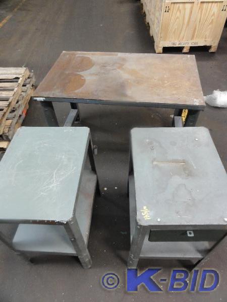 lot 226 image: Assorted Steel Work Benches to incl...