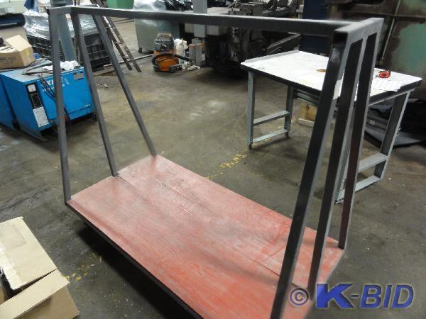 lot 233 image: Rolling Steel Cart Approx 34 x 69...