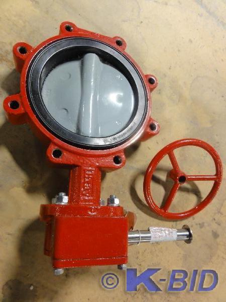 lot 244 image: NEW Bray 8 Butterfly Valve with ha...