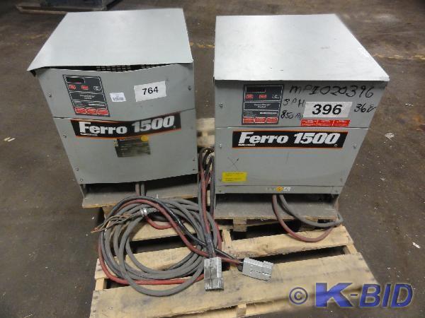 lot 246 image: (2) Ferro 1500, 36V Battery Charger...