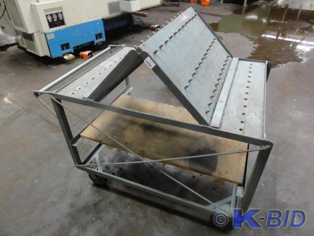 lot 250 image: Steel Cart on Wheels Approximate 48...