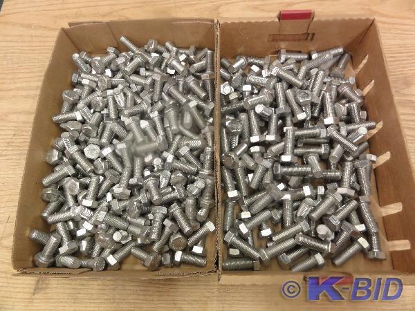 lot 270 image: Approx (400) Stainless Steel Hex Bo...