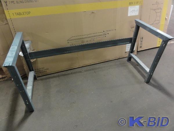 lot 274 image: 30 X 72 Metal Bench Legs