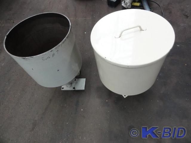 lot 312 image: (2) Hoppers 14-12 Diameter Top 2-...