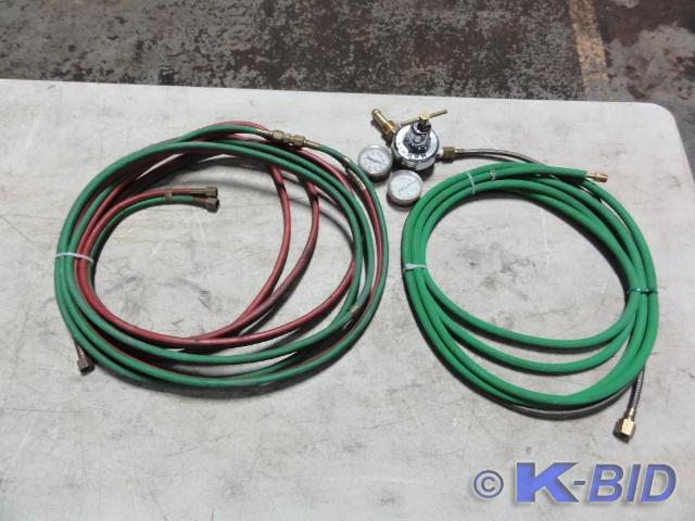 lot 315G image: Assorted Gas Lines and Harris Model...
