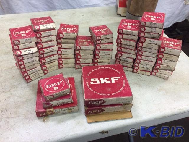 lot 33 image: Over (70) assorted SKF bearings. Ne...