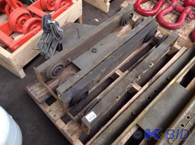 lot 387 image: Set of 12 Ton Bridge Crane Truck E...