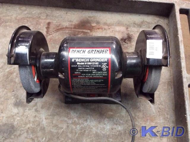 lot 398 image: 6 Bench Grinder Model 09012162 13...