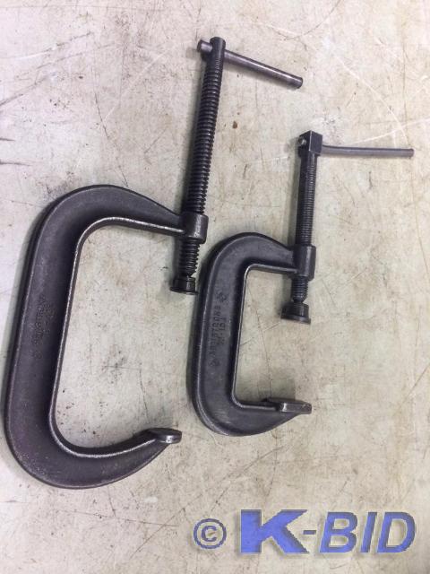 lot 41 image: (2) Armstrong C-clamps Models 7840...