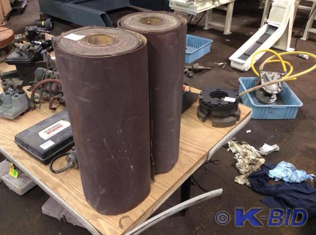 lot 410 image: (2) 20 Rolls Belt Sander Sandpaper...