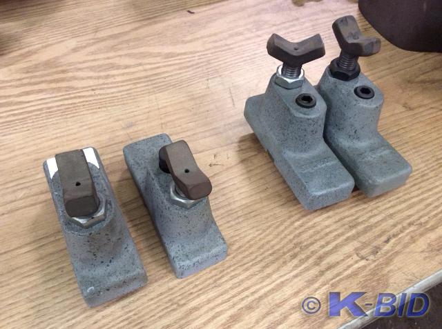 lot 413 image: (4) T-Slotted Mount V-Blocks  