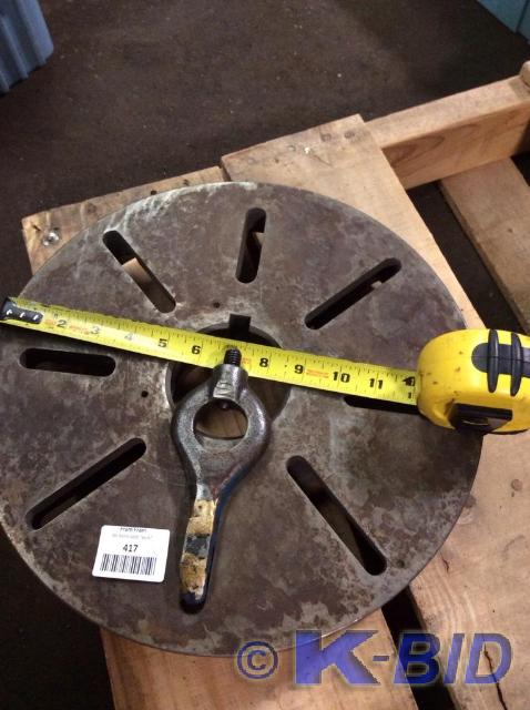 lot 417 image: 14 Face Plate and Lathe Dog