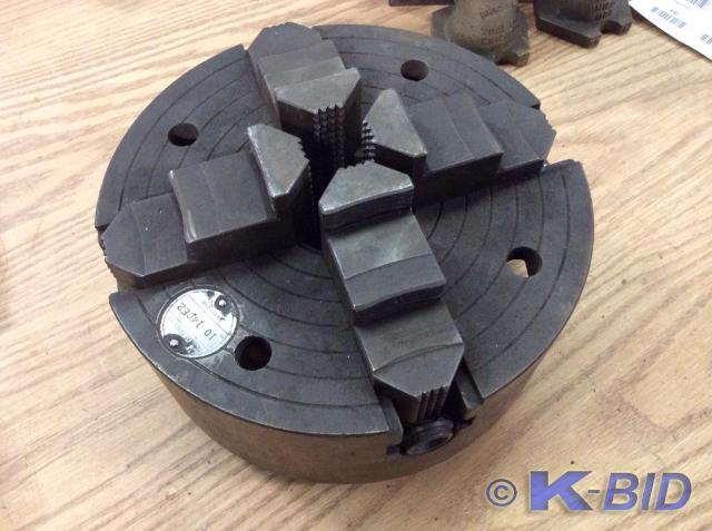 lot 421 image: 10 4-Jaw Chuck