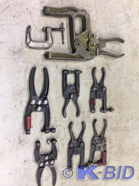 lot 44 image: (8) assorted clamps Carr Lane and o...