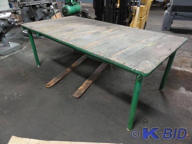 lot 509 image: Heavy Duty Steel Framed 1 Thick Wo...