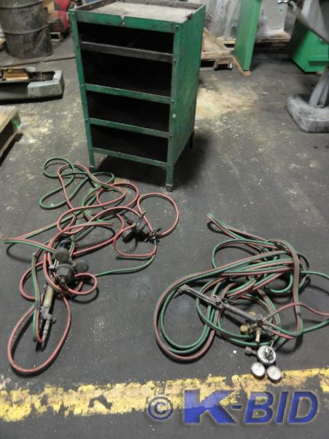 lot 519 image: (2) Oxy Acetylene Torches with Gaug...
