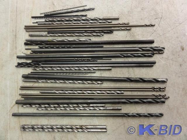 lot 64 image: (45) Assorted Extra Length Drill Bi...