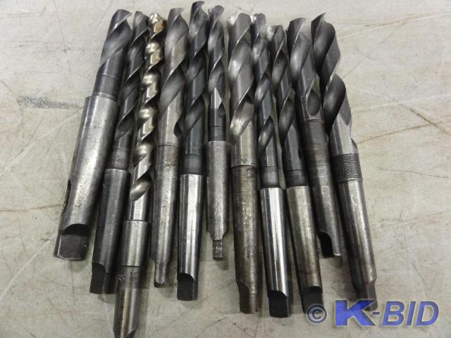 lot 70 image: (11) Morse Taper #2, MT2 Drill Bits...