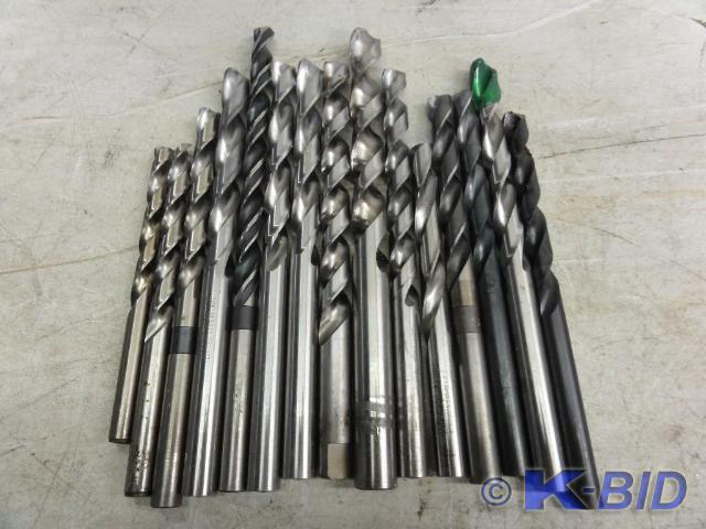 lot 82 image: (15) Assorted Drill Bits .4219 up t...