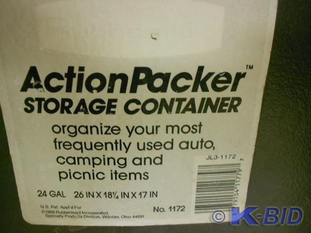 Action Packer Storage Container, 24 gal.