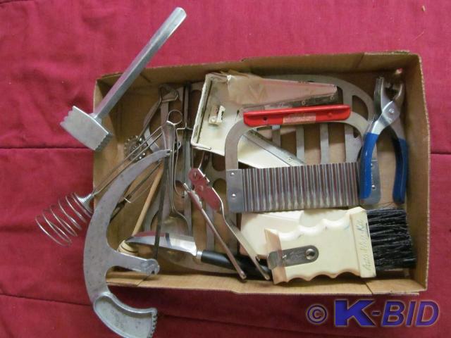 Box of Kitchen Utensils - Some are ...