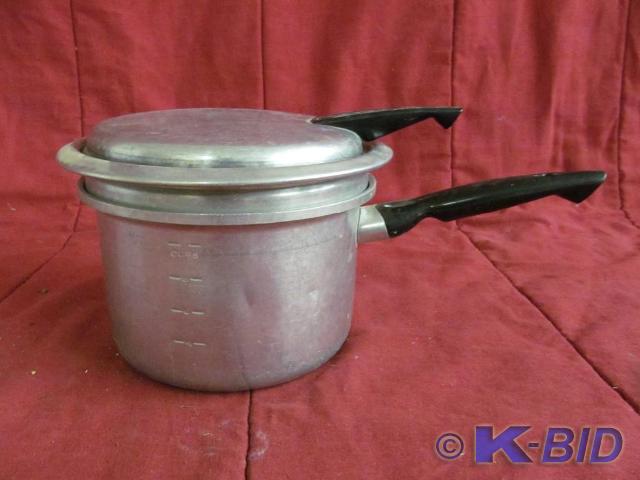 Vintage Aluminum Mirro Double Oven