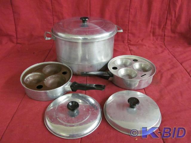 1 Large Aluminum Comet Pot and 2 Al...