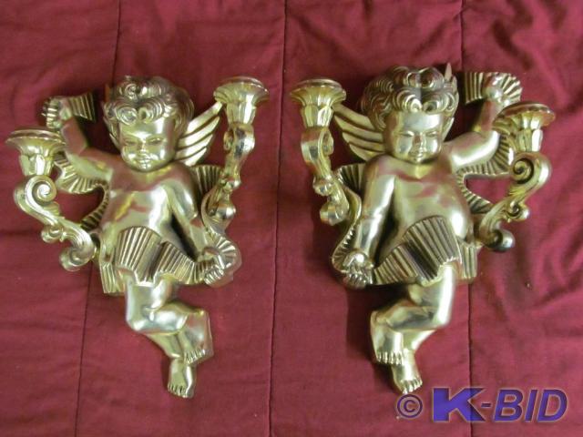 Pair of Angel Candlestick Holders 1...