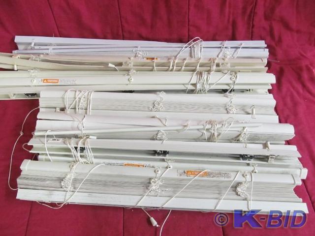 (4) 26 and (3) 34 Vinyl Blinds