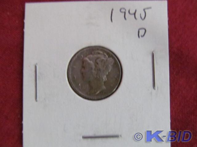 1945 D Mercury Dime