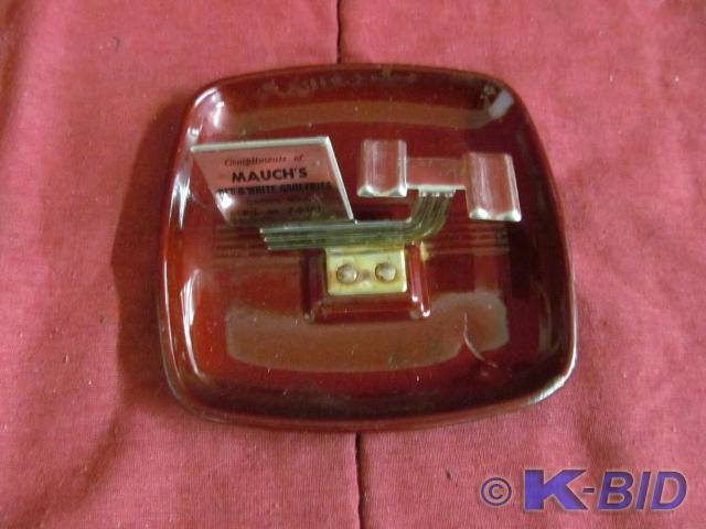 Advertising Ashtray - Mauchs Red &a...