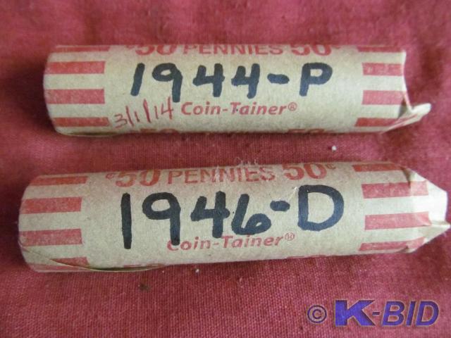 Roll of 1944 P Wheat Pennies Roll o...