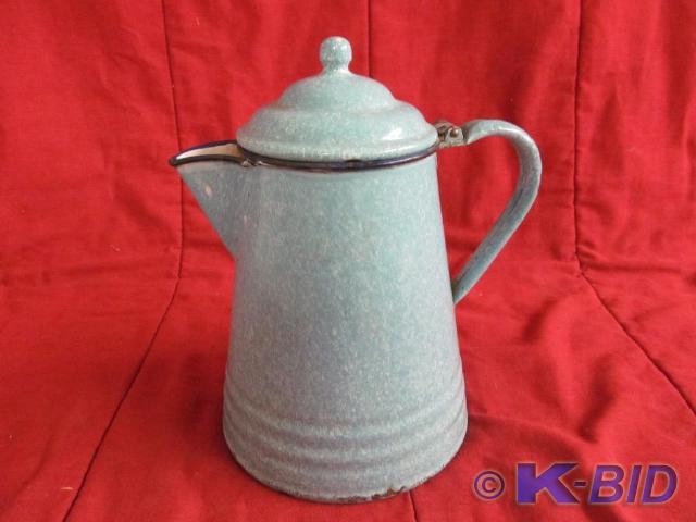 Blue Granite Coffee Pot
