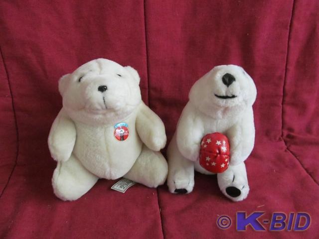 2 White Coke Bears