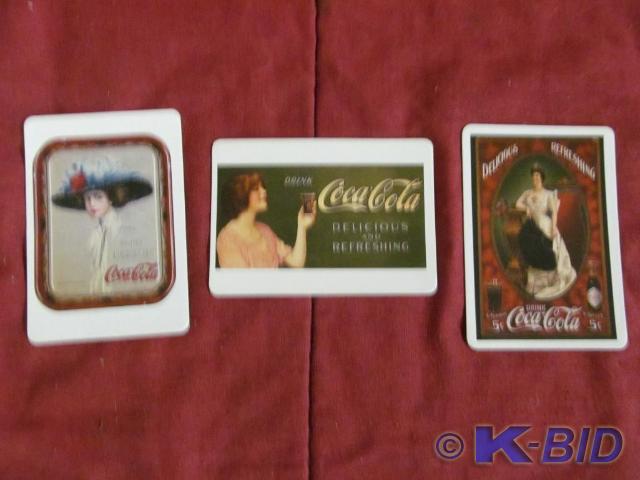 3 Coke Magnetic Postcards