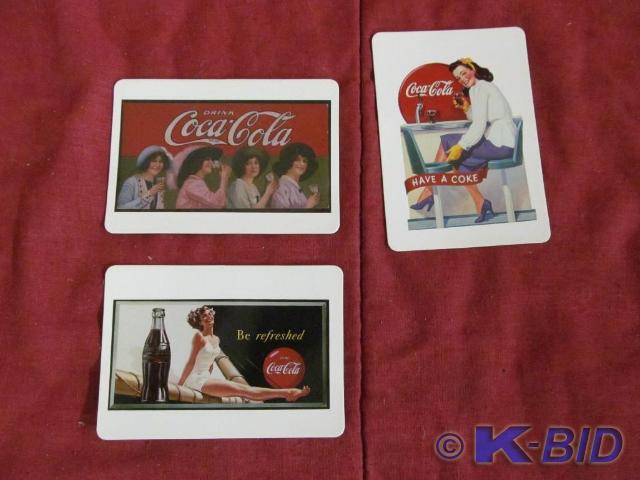 3 Coke Magnetic Postcards