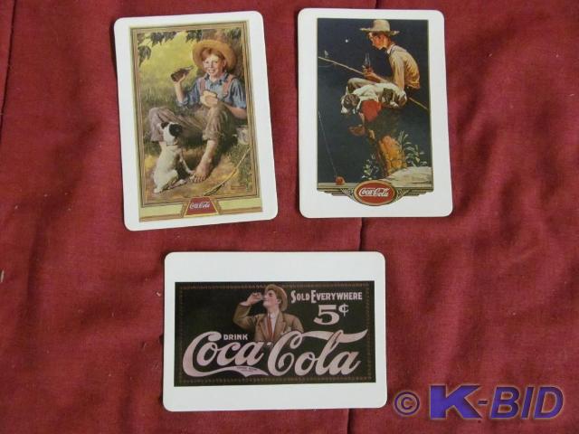 3 Coke Magnetic Postcards