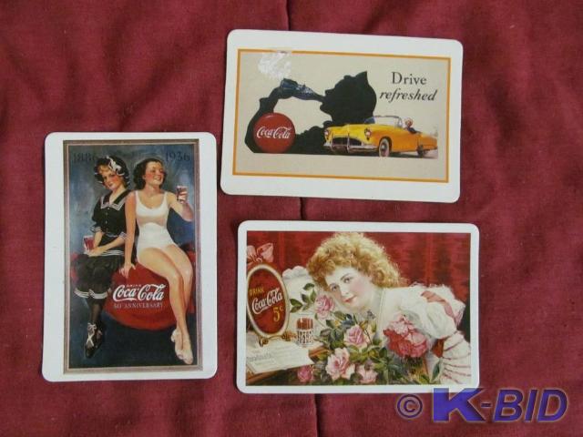 3 Coke Magnetic Postcards