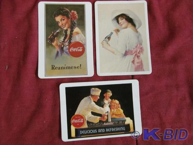 3 Coke Magnetic Postcards