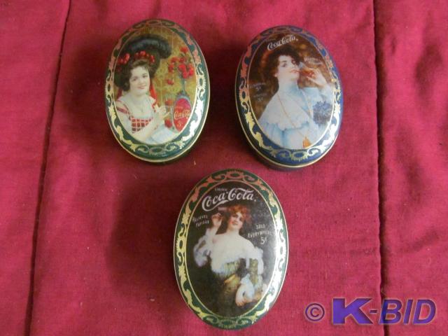 3 Mini Coke Tins 3 12